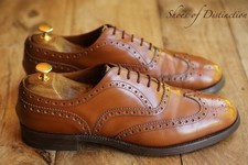 Church's Churchs Tan Brown Leather Oxford Brogue shoes Mens UK 10 F US 11 EU 44