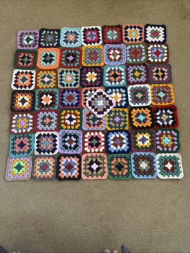 Handmade crochet granny - x,