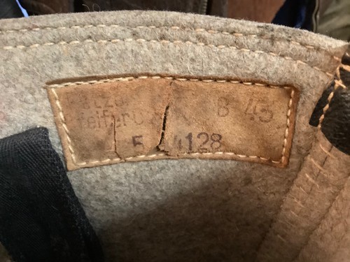 Wwii german boots dated 1943 - german,