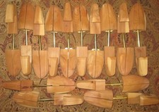7 ASSORTED ESTATE SOLID CEDAR WOOD WOMENS SHOE TREES SZ M/L EX COND! FREE SHIP!