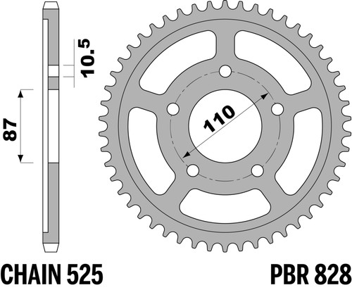 Steel crown c45 - c45, 45