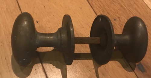Vintage brass door - vintage, knobs