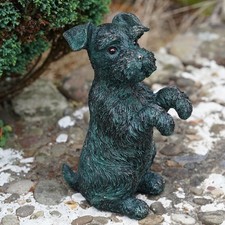 Begging terrier resin - terrier, puppy