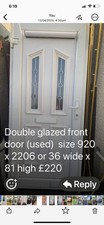 UPVC Door – Custom Made, Front or Back Door, External Door, Double Glazed