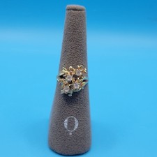 Vintage 14k Yellow Gold Flower