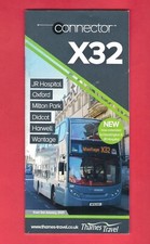 Bus Timetable - Thames Travel - Connector X32 - Oxford to Wantage - January 2021