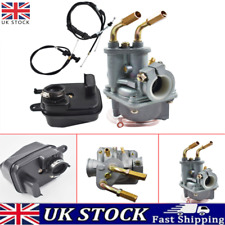 For Yamaha Y ZINGER PW 50 PW50 Carburetor Air Filter & Throttle Choke Cable Carb