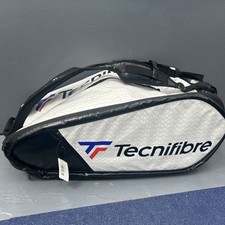 TECNIFIBRE TOUR ENDURANCE RS 15R SQUASH/TENNIS RACKET BAG WHITE & BLACK