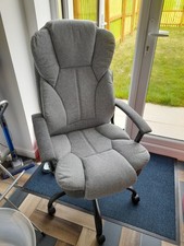Office Chair Fabrick Gray. Modern Design, Comfortable. Assembled But Never Used.