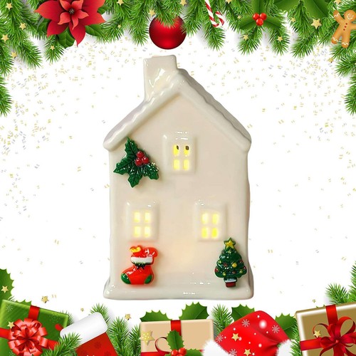Ceramic christmas village - ceramic,