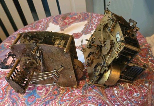 Antique clock mechanism - clock,