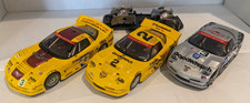 3 x Used Fly Corvette C5R A129 / A123 / A121 & 1 Spare Chassis. Spares Repair.