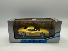 Minichamps 1:43 Ferrari 512 TR Diecast Model Car Yellow MIB