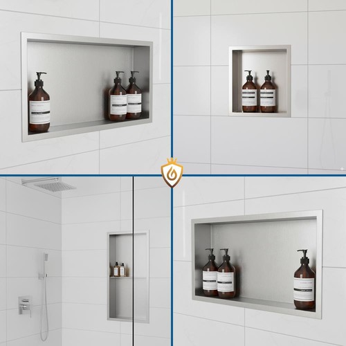 Bathroom shower niche brushed - niche,