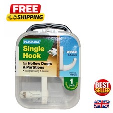 Durable White Door Hook with