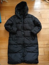 New Look Women's Black Long Coat Size 10