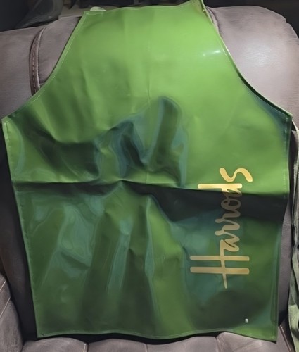 Harrods green pvc bib - green,