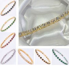 White or Yellow Gold GF Tennis