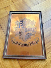 Cotswold Etching Bedfordshire Police  190mm wide x 260mm high (tray 12)