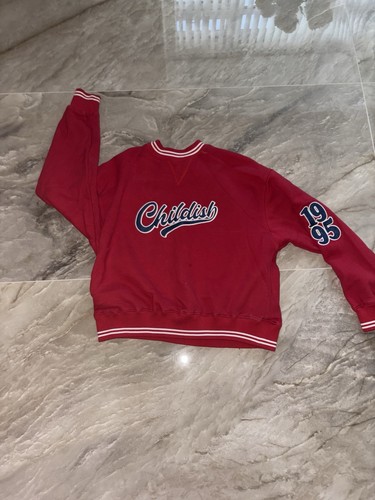 Childish red crewneck jumper - red,