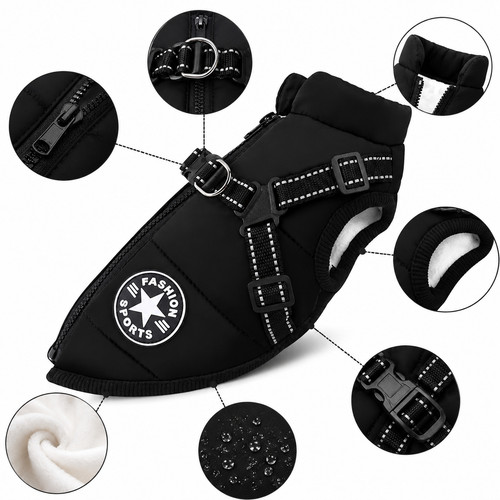Dog coat waterproof with - coat,