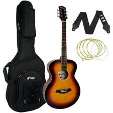 Tiger Sunburst Acoustic Guitar Package with Premier Padded Bag