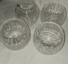 Crackle Glass Votive Candle