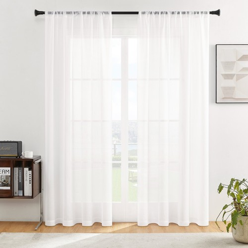Panels white sheer - panels, voile