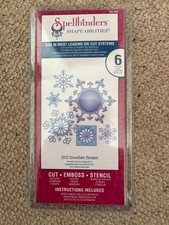 Spellbinders Shapeabilities - 2013 Snowflake Pendant, set of 6 dies
