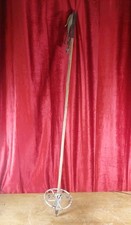 Antique French Ski Pole Bamboo & Leather