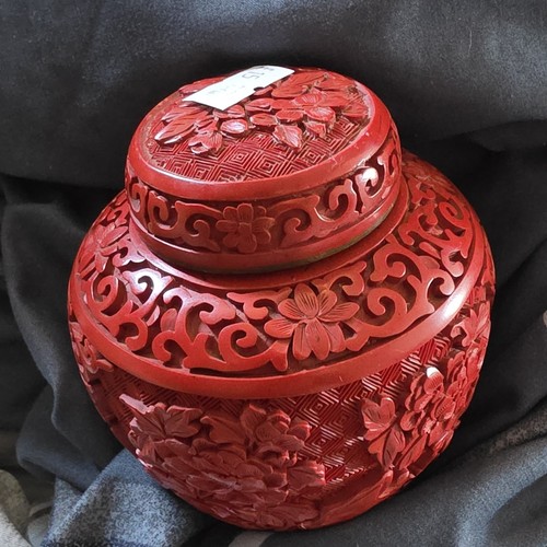 Chinese carved red lacquer - chinese,
