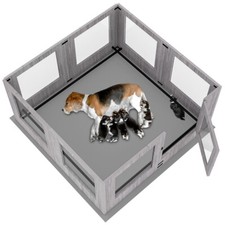 Large Dog Playpen Kennel Pet Whelping Box Puppy Training Enclosure Crate Fence