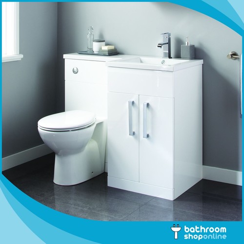 White shape bathroom - white,