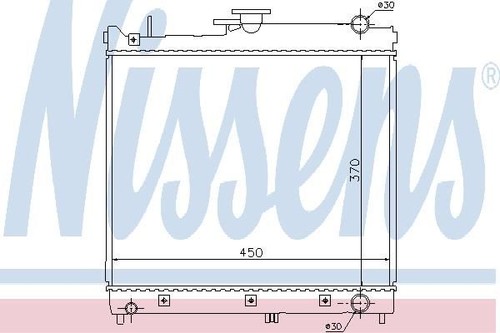 Nissens radiator for suzuki - nissens,