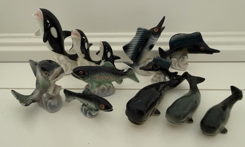 Vintage bone china animals - vintage,