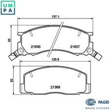 BRAKE PAD SET DISC BRAKE 8DB