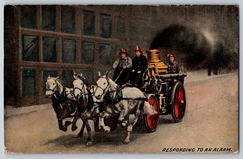 Antique horse drawn fire dept - antique,