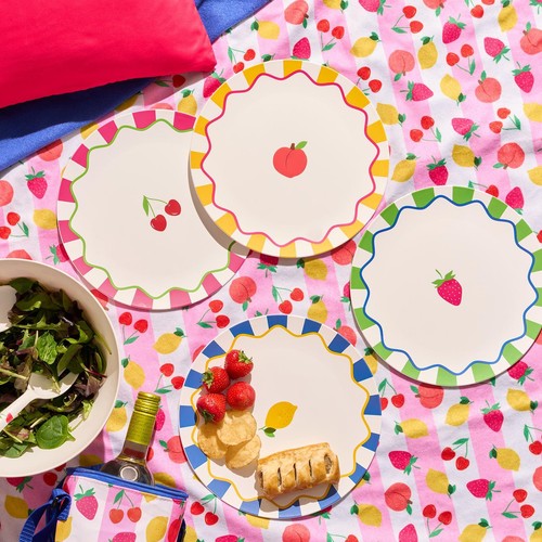 Ohs printed picnicware wine - ohs,