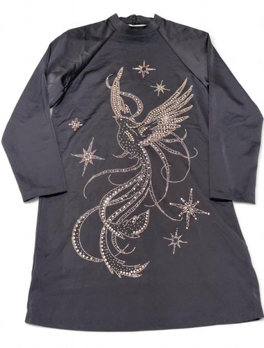Black satin wrap dress - h&m,