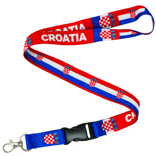 Croatia national flag lanyard - national,