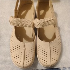 Hotter Soft Beige Quake 2 Shoes Size UK 7 Comfort Shoes new in box