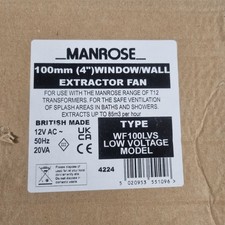 Manrose Extractor Fan 100mm 4"