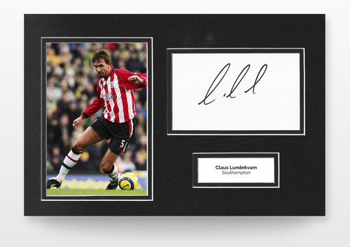 Claus lundekvam signed 12x8 - claus,