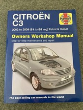 Haynes manual Citroen C3 2002 - 2009 (51 to 59 reg ) petrol diesel