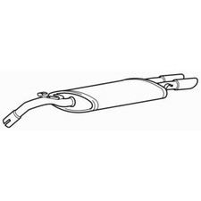Rear Exhaust Silencer Back Box