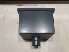 68mm Outlet Rectangular Aluminium Hopper Anthracite Guttercrest Rainwater