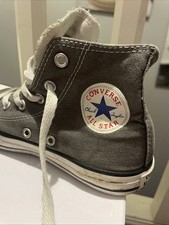 Converse All Stars Grey White Junior Size Uk1. Good Condition See Photos . Kids