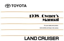 1998 Toyota Land Cruiser Owners Manual User Guide
