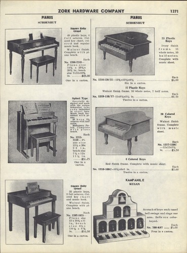 1956 paper schoenhut piano - ad,