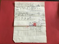 William Hudspith & Co Fire Brick Glazed Pipes Horse Mangers 1905  receipt R33586